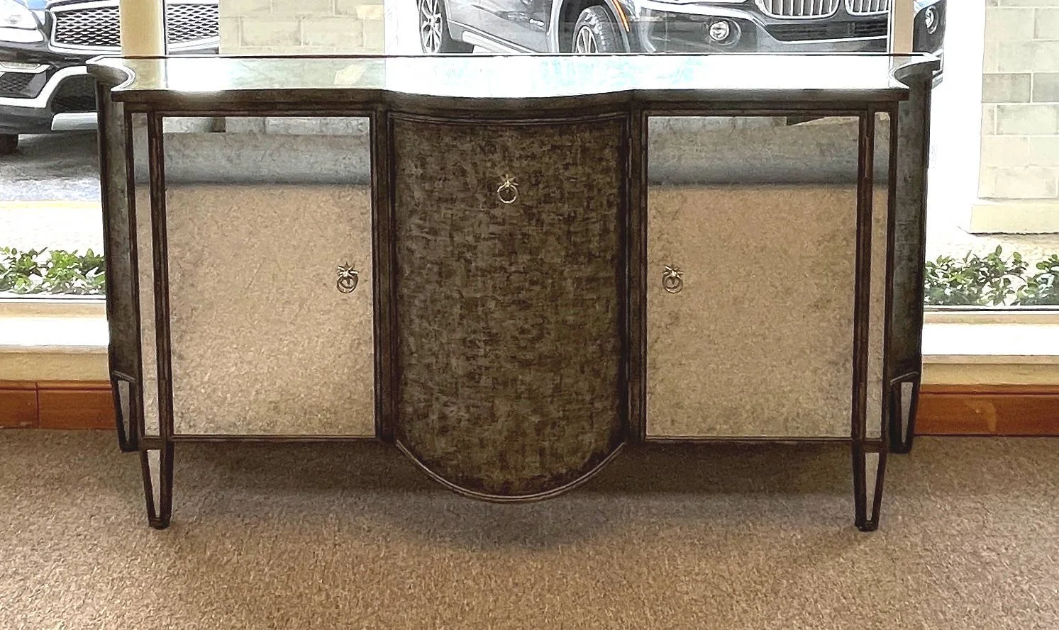 Encore Furniture Gallery-Theodore Alexander Bow-Front Mirrored